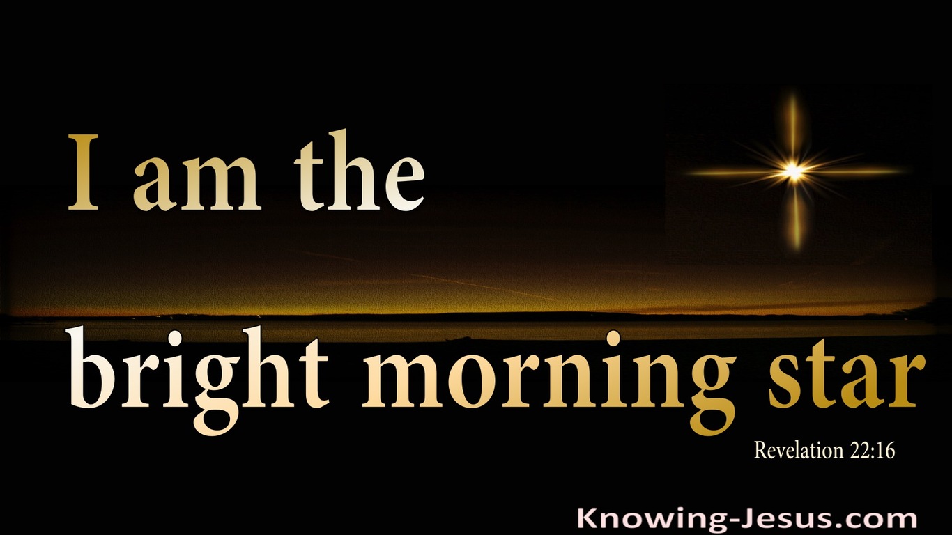 Revelation 22:16 The Bright Morning Star (yellow)